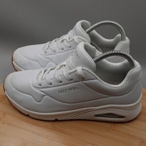 Skechers Shoes Women 9 White Uno Stand On Air Sneakers Casual 73690 Flaws